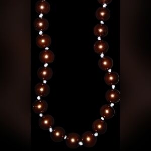 Cholocate Cultured Fresh Water Pearl Necklace